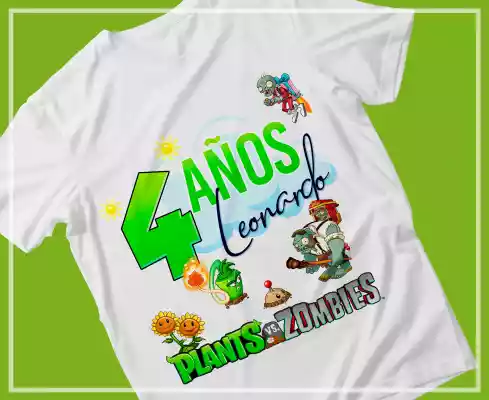 vectores plantilas PLANTS VS ZOMBIES,CUMPLEAñOS,NIñO,NIÑA,FESTIVIDAD,MARCO FOTO,